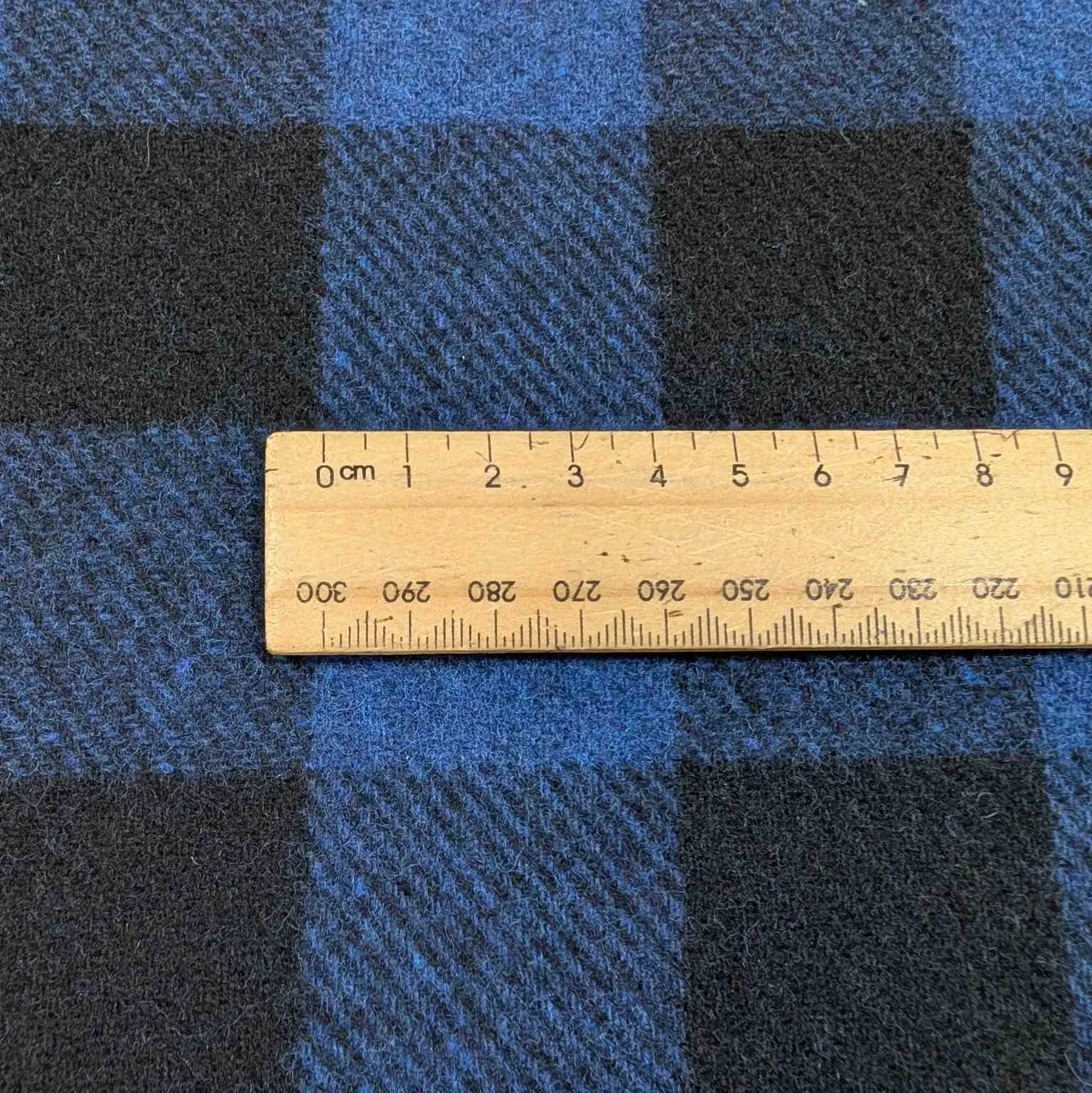 Garth Wool Check - Blue