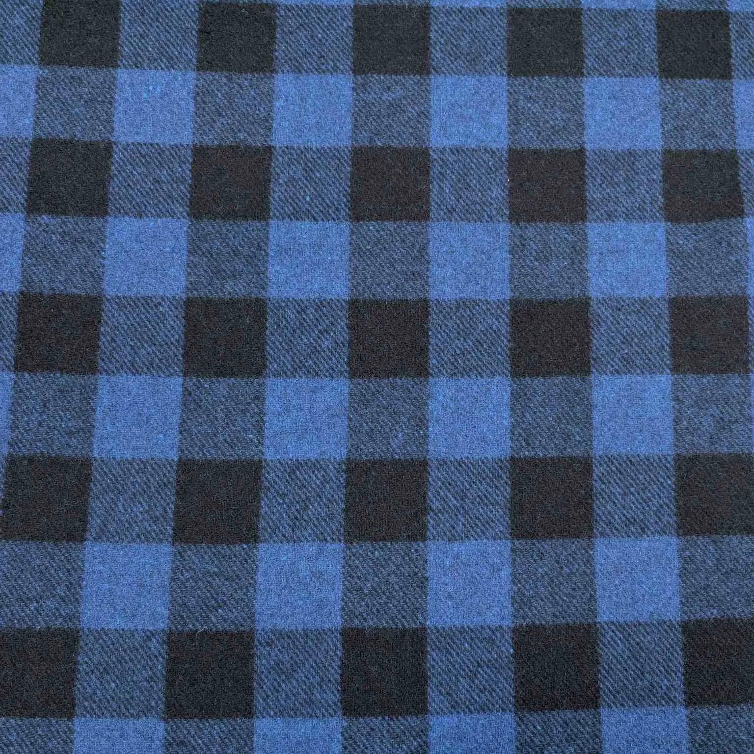 Garth Wool Check - Blue