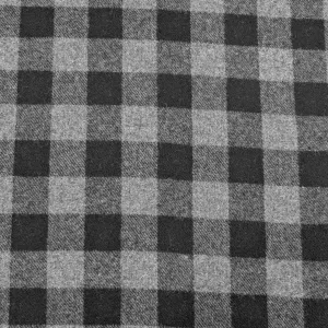 Garth Wool Check - Charcoal