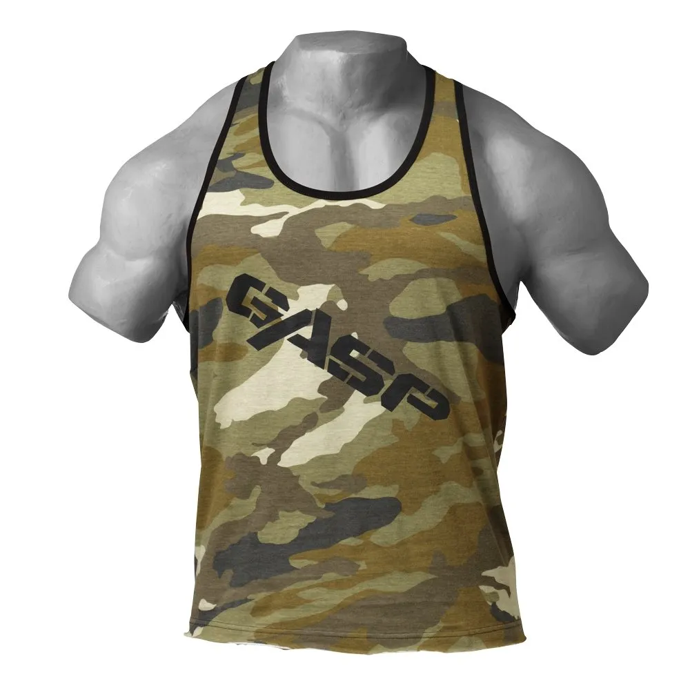 GASP Vintage T-Back - Green Camoprint