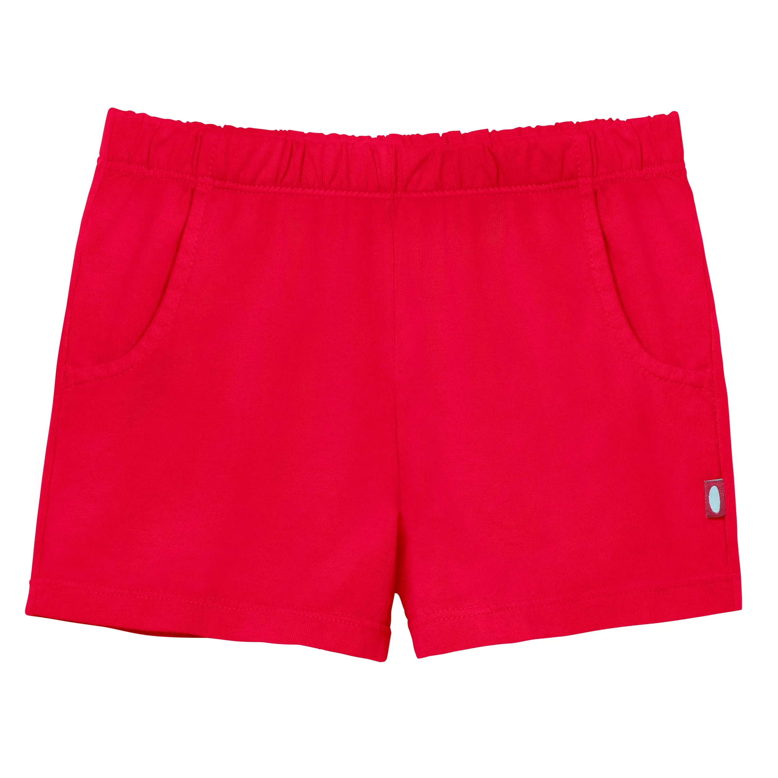 Girls Soft Cotton UPF 50  Jersey Pocket Shorts | Candy Apple