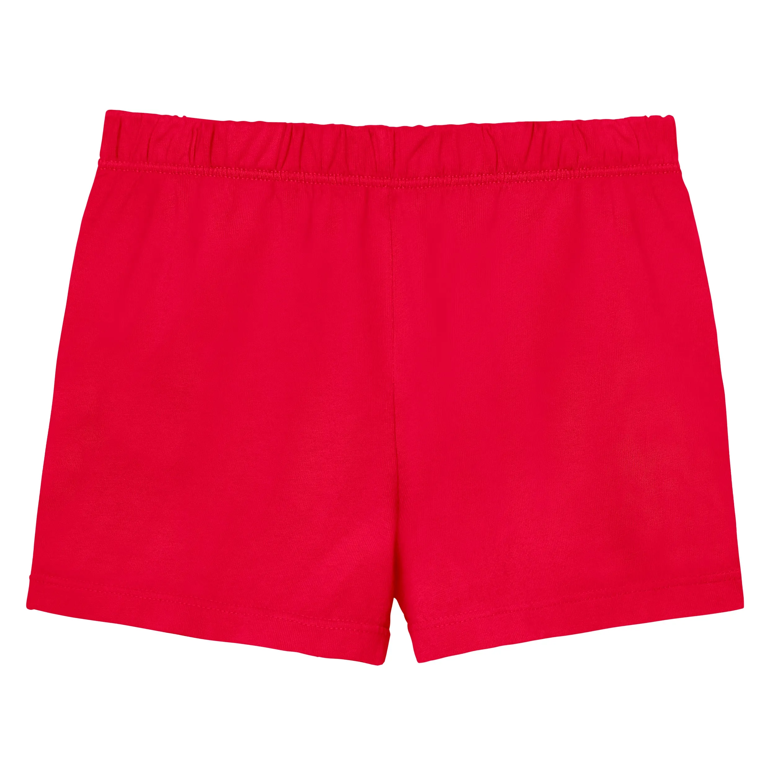 Girls Soft Cotton UPF 50  Jersey Pocket Shorts | Candy Apple