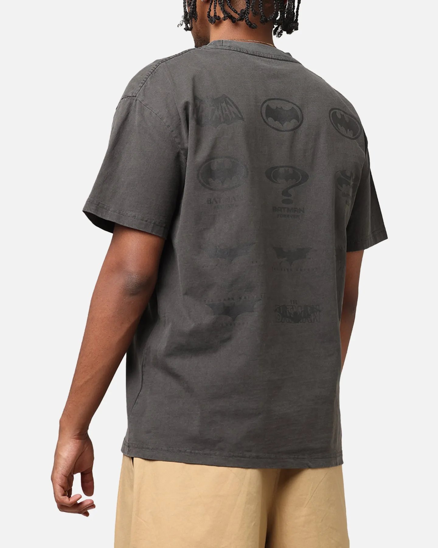 Goat Crew X DC Batman Batman Logos Heavy T-Shirt Black Wash