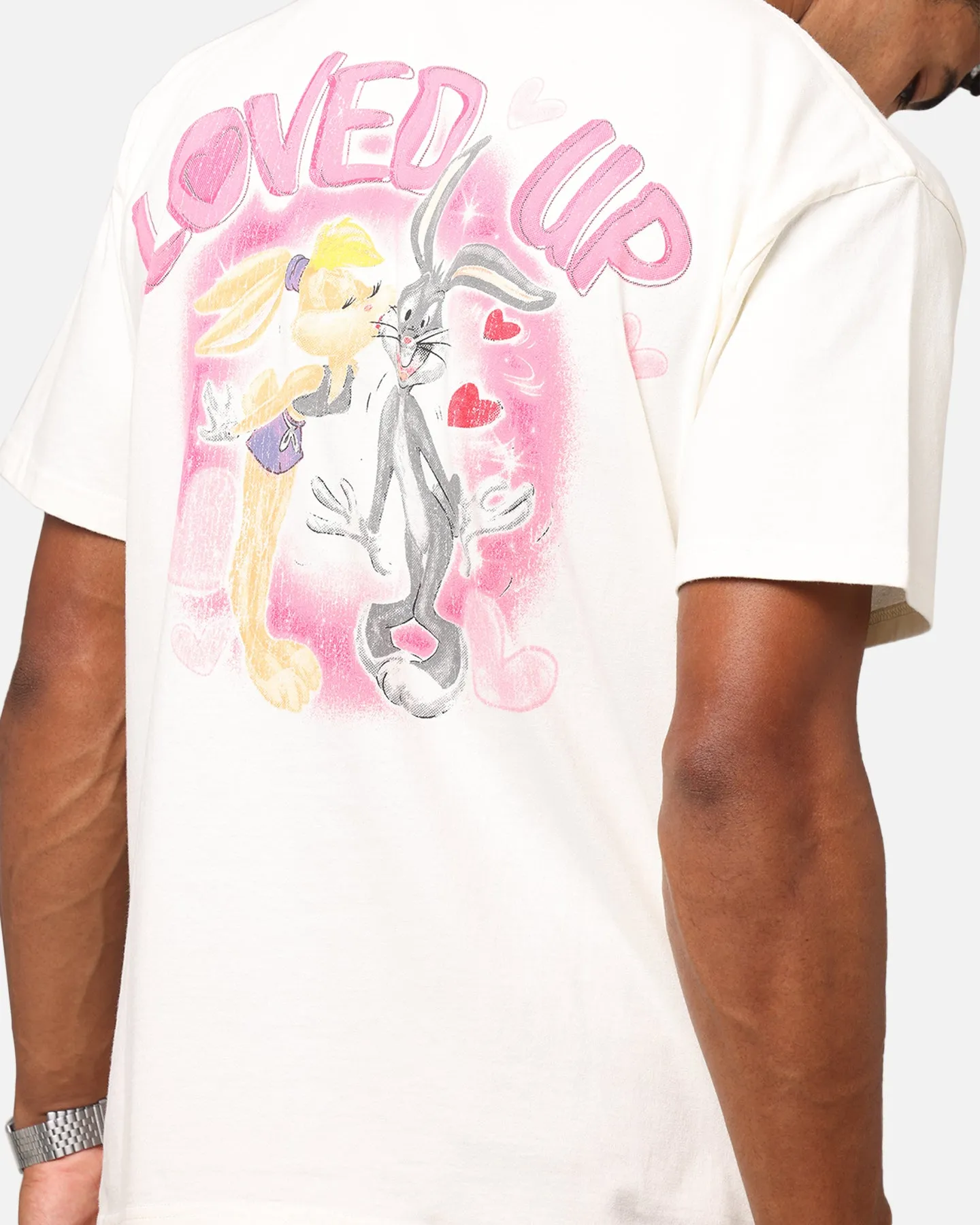Goat Crew X Warner Bros. Looney Tunes In Love Looney Heavyweight T-Shirt Off White