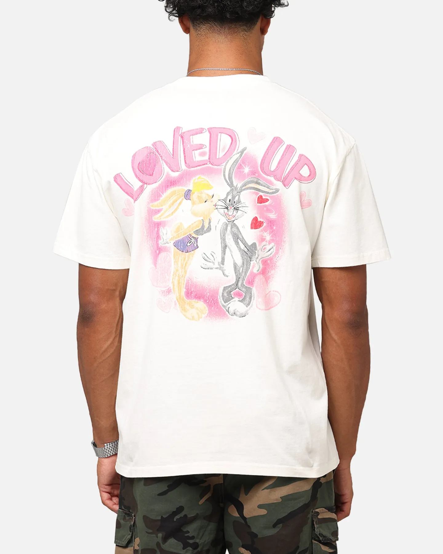 Goat Crew X Warner Bros. Looney Tunes In Love Looney Heavyweight T-Shirt Off White