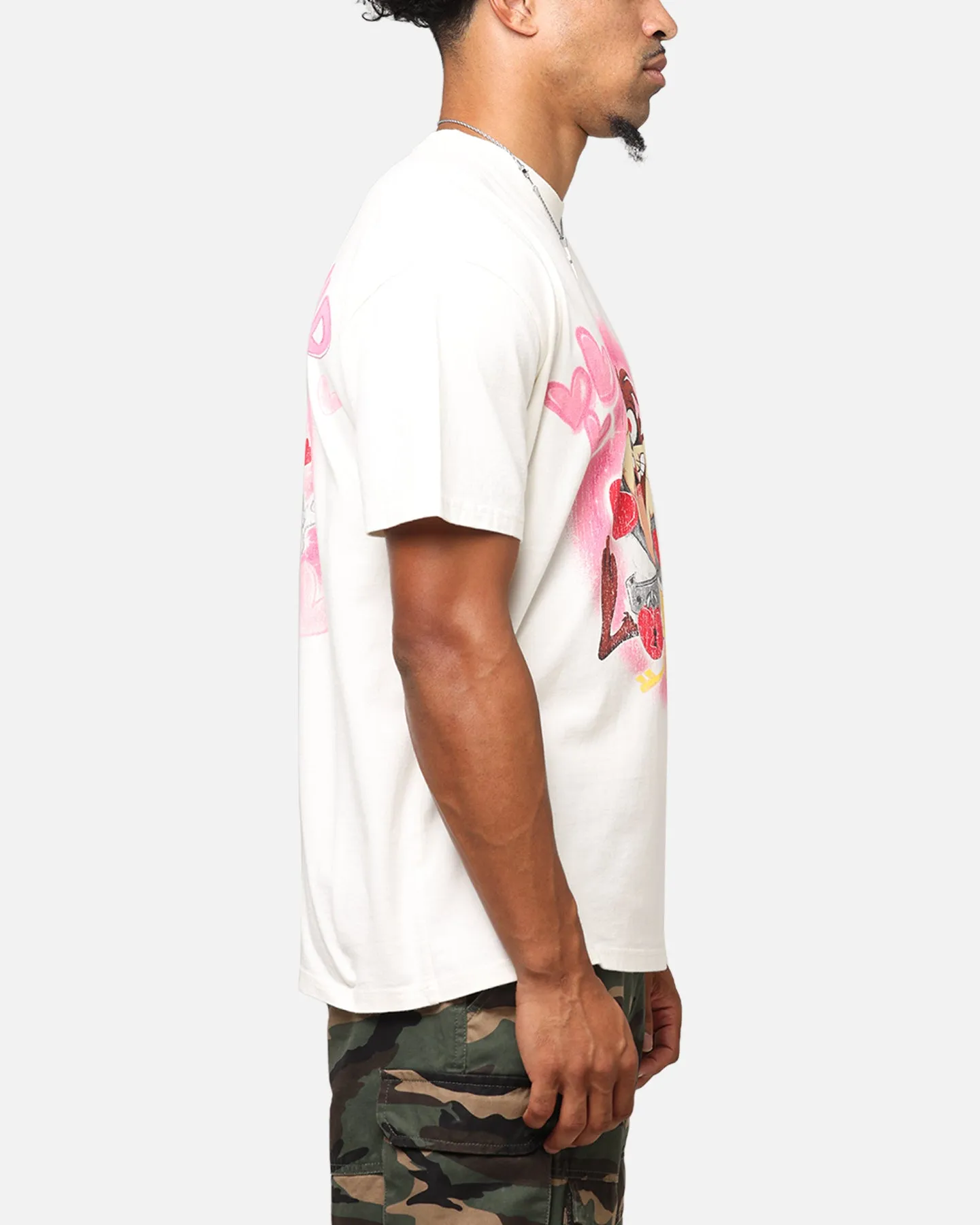 Goat Crew X Warner Bros. Looney Tunes In Love Looney Heavyweight T-Shirt Off White
