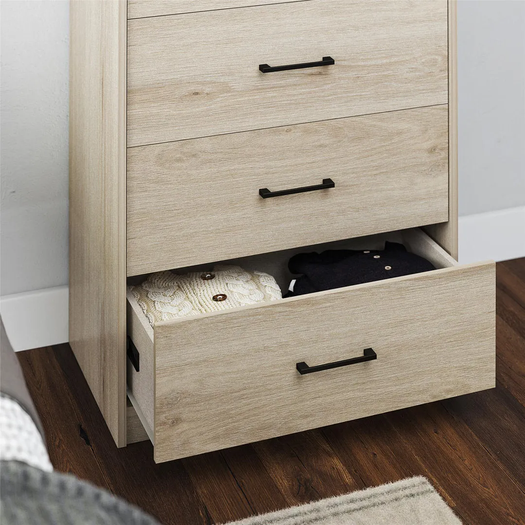 Grantville 5 Drawer Chest Zipcode Design™ Color: Light Oak