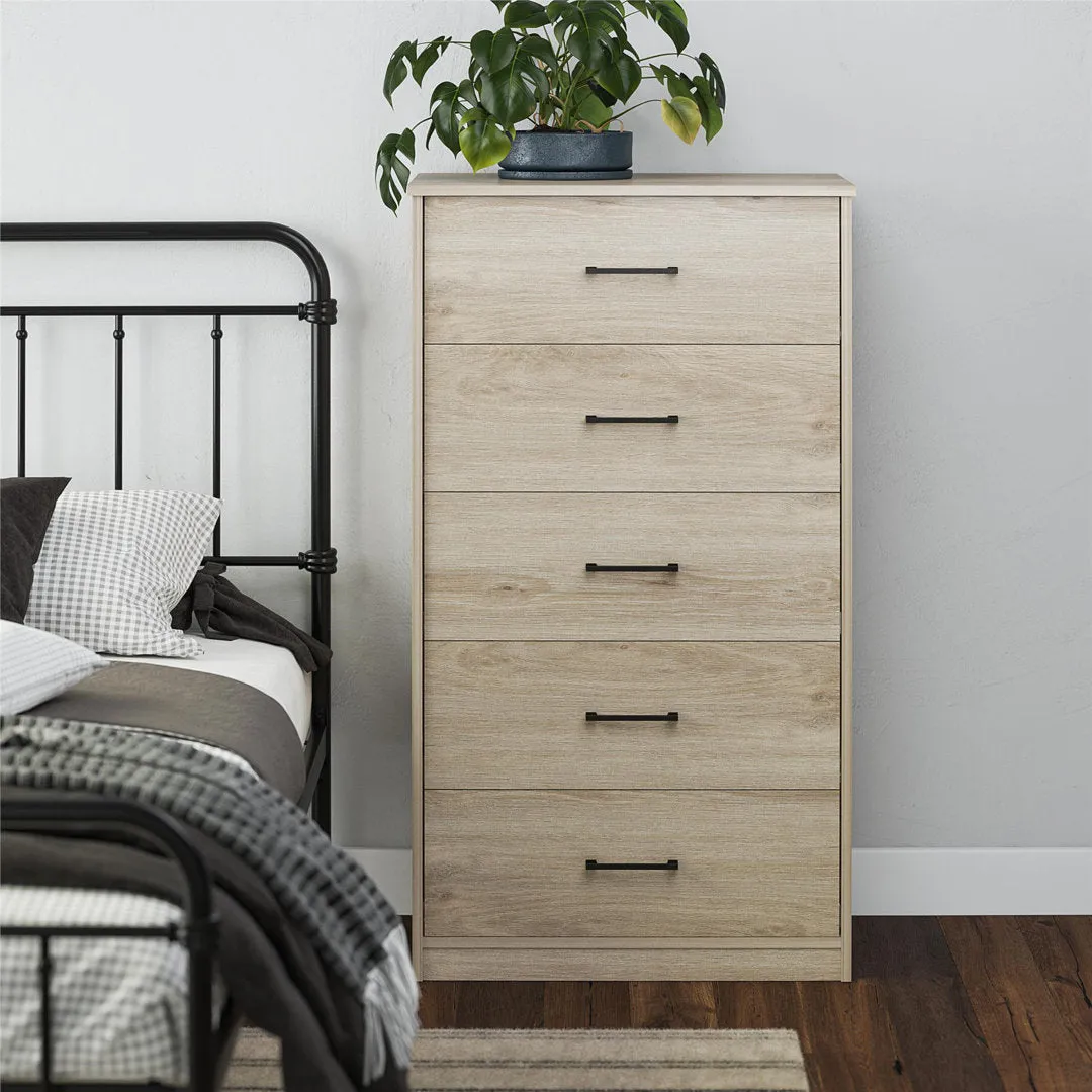 Grantville 5 Drawer Chest Zipcode Design™ Color: Light Oak