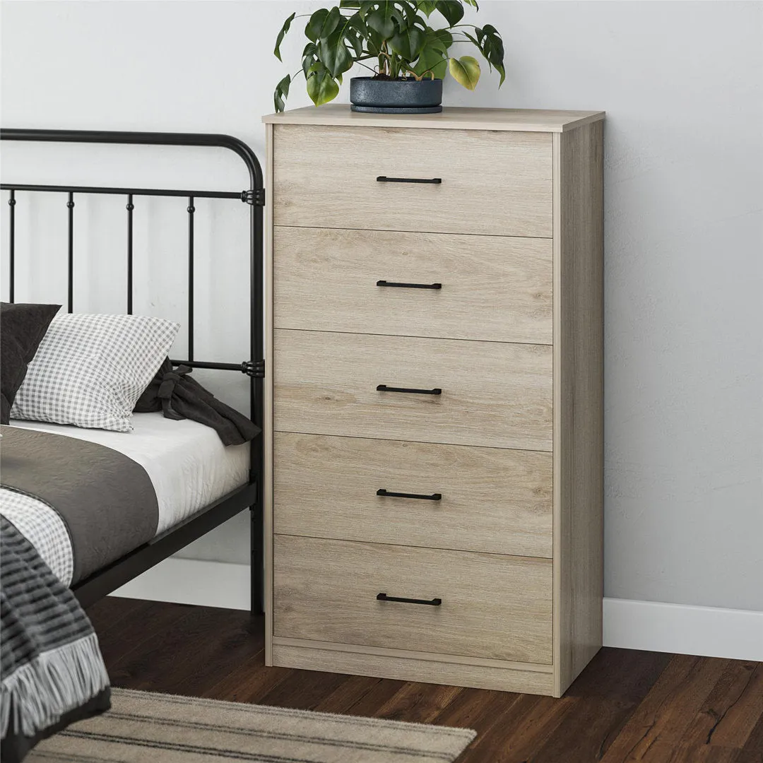 Grantville 5 Drawer Chest Zipcode Design™ Color: Light Oak
