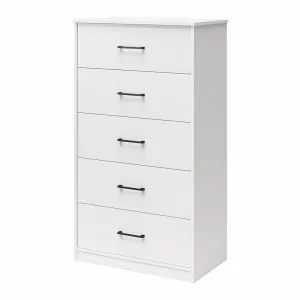 Grantville 5 Drawer Chest Zipcode Design™ Color: White