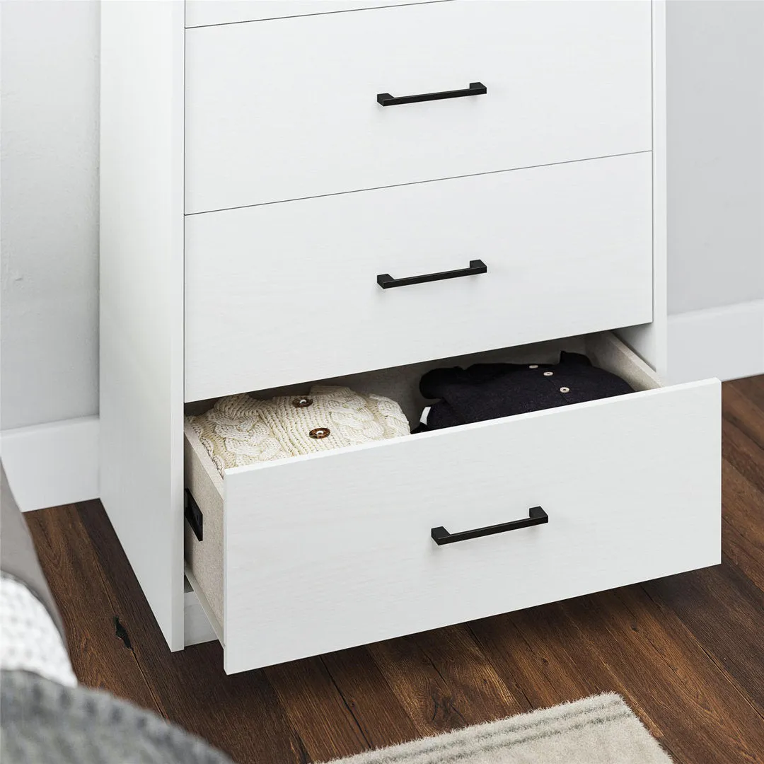 Grantville 5 Drawer Chest Zipcode Design™ Color: White
