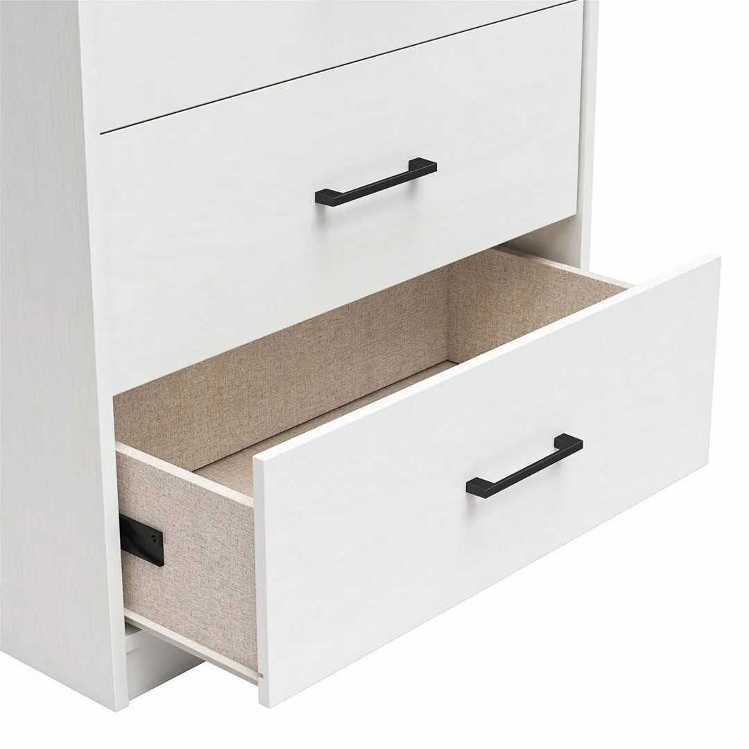 Grantville 5 Drawer Chest Zipcode Design™ Color: White