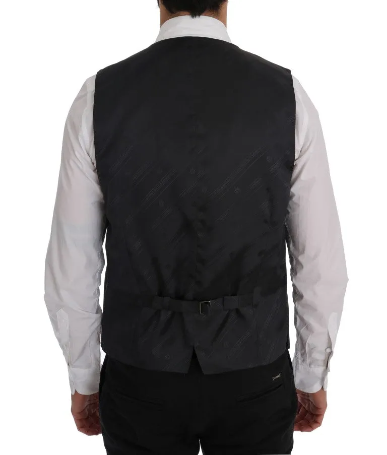 Gray Wool Stretch Vest