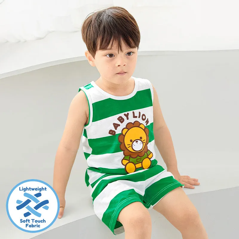 Green Baby Lion Sleeveless Set 2405U21