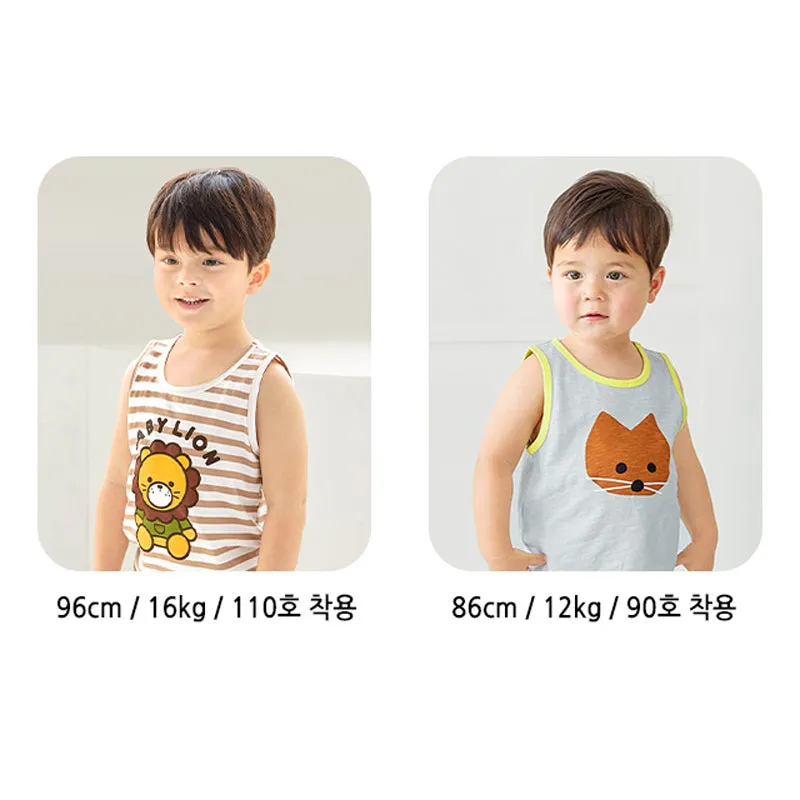 Green Baby Lion Sleeveless Set 2405U21
