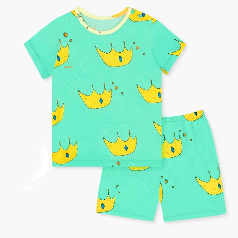 Green Crown Short Sleeves Set (Cooling) 2309U01