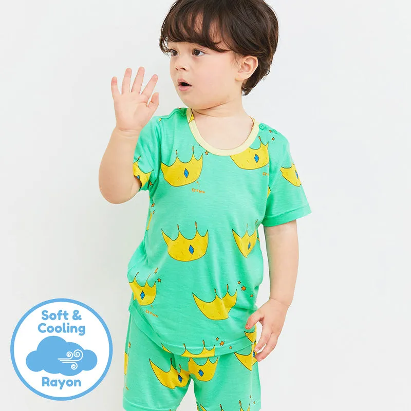 Green Crown Short Sleeves Set (Cooling) 2309U01