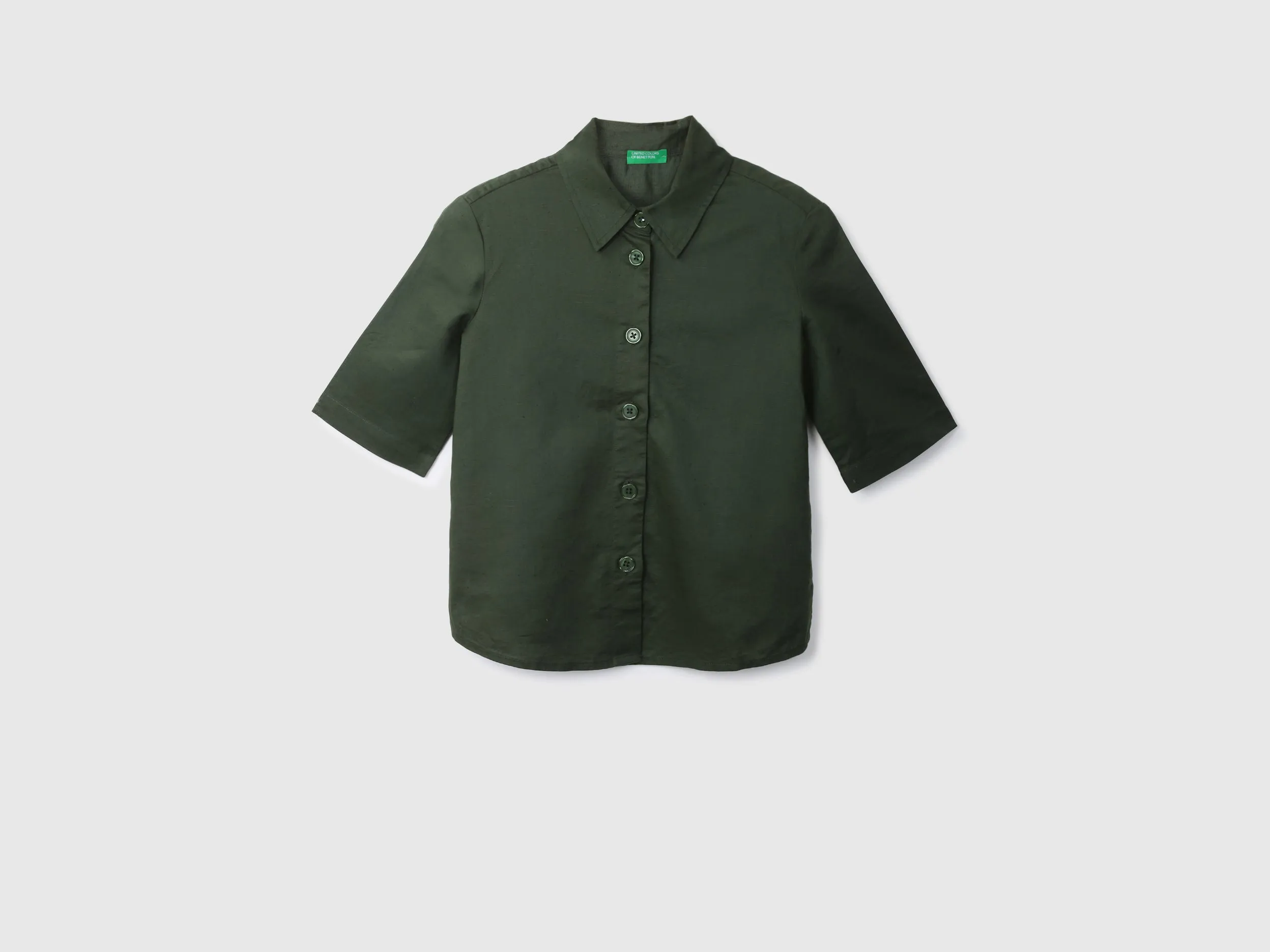 Green Linen Shirt