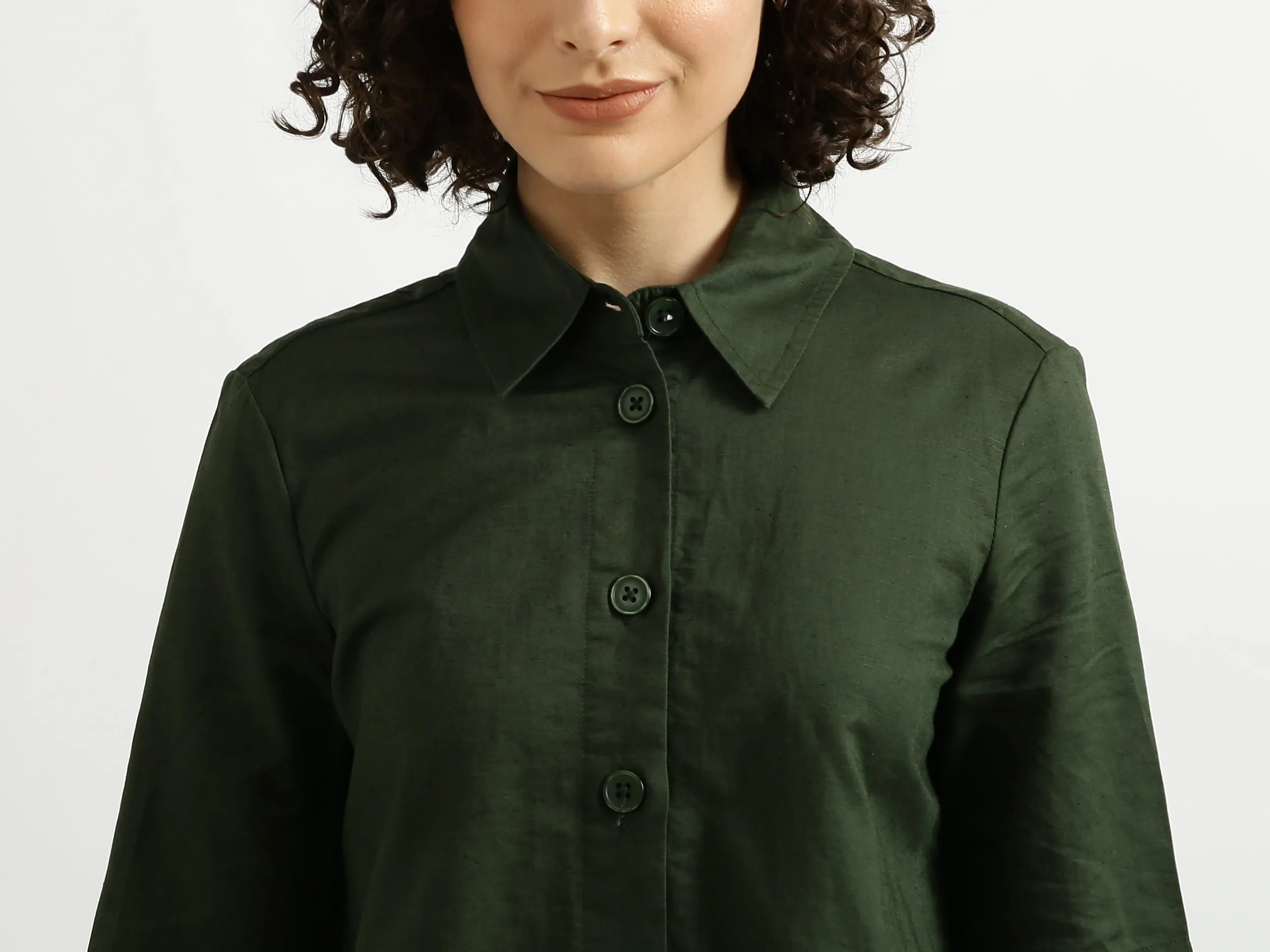 Green Linen Shirt