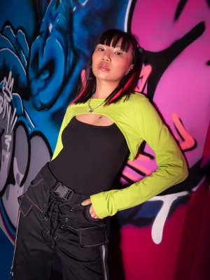 Green Solid Layered Top