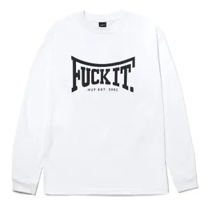 Huf - Throwing Hands L/S Tee White