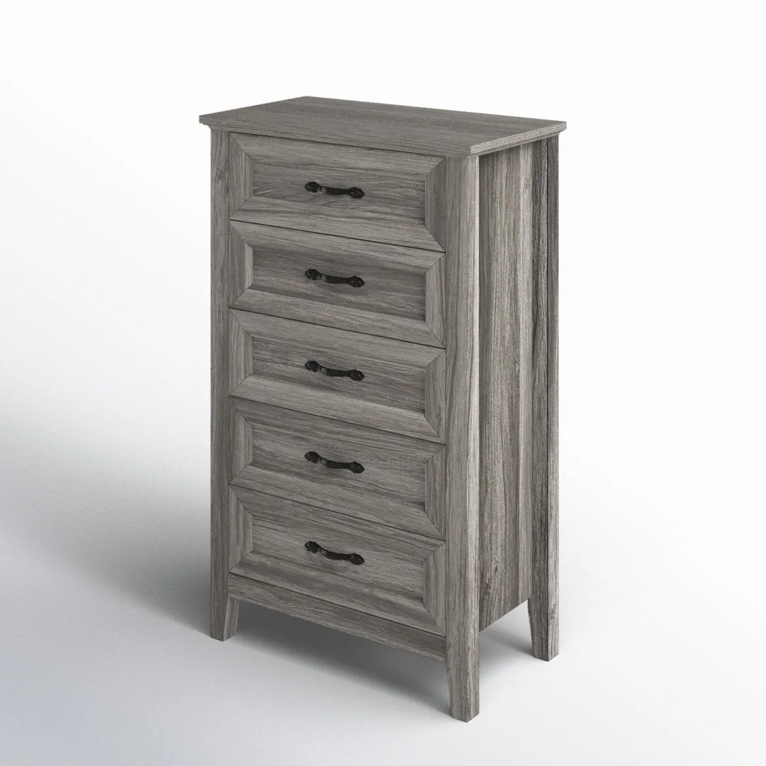 Humphrey 5 Drawer 27.5" W Chest Laurel Foundry Modern Farmhouse® Color: Gray
