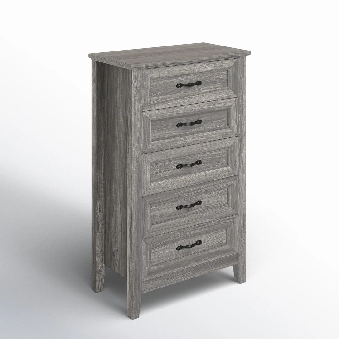 Humphrey 5 Drawer 27.5" W Chest Laurel Foundry Modern Farmhouse® Color: Gray