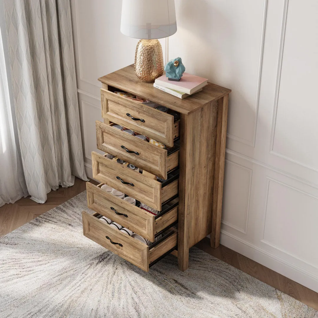 Humphrey 5 Drawer 27.5" W Chest Laurel Foundry Modern Farmhouse® Color: Natural