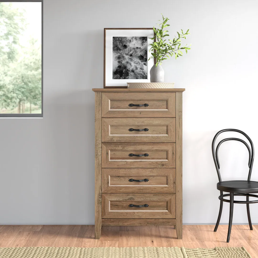 Humphrey 5 Drawer 27.5" W Chest Laurel Foundry Modern Farmhouse® Color: Natural