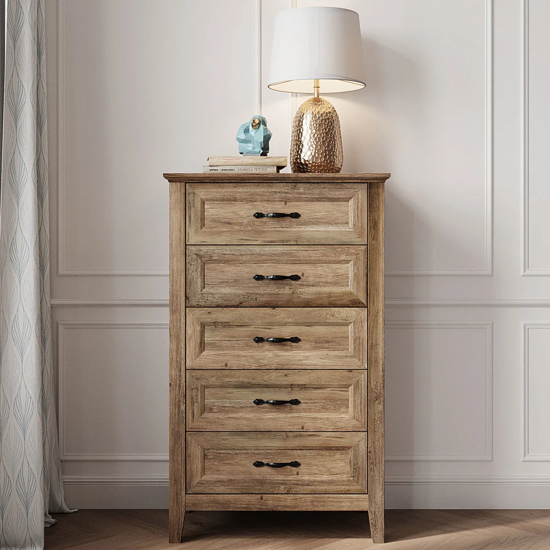 Humphrey 5 Drawer 27.5" W Chest Laurel Foundry Modern Farmhouse® Color: Natural