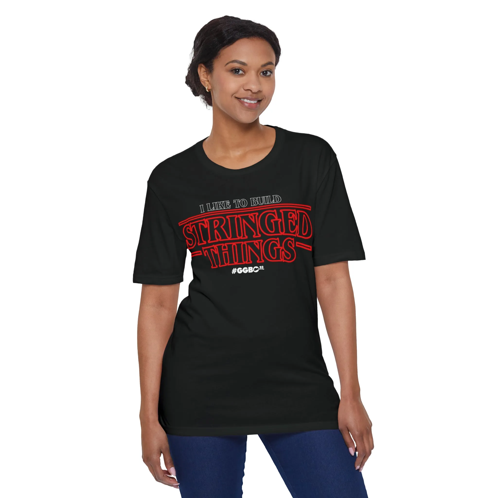 I Like to Build Stringed Things - Unisex District® Re-Tee®