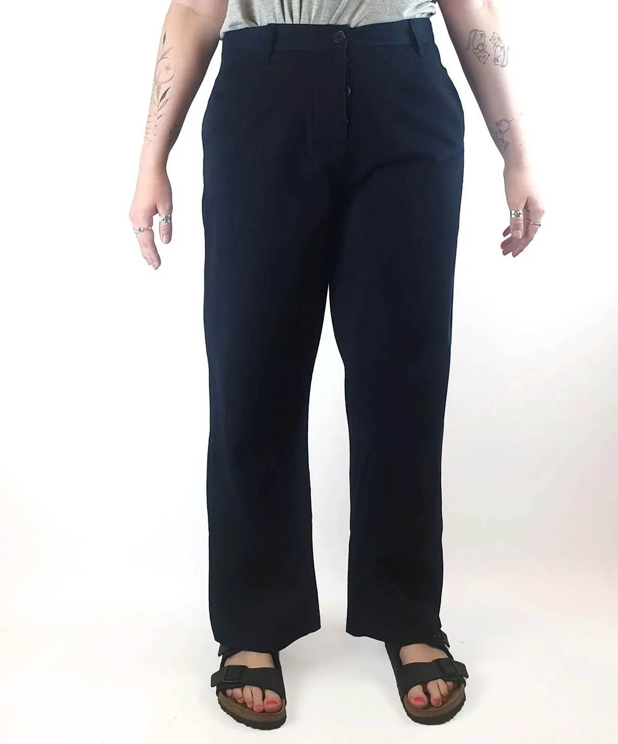 Jac   Jack navy wide leg pants fits size 12-14