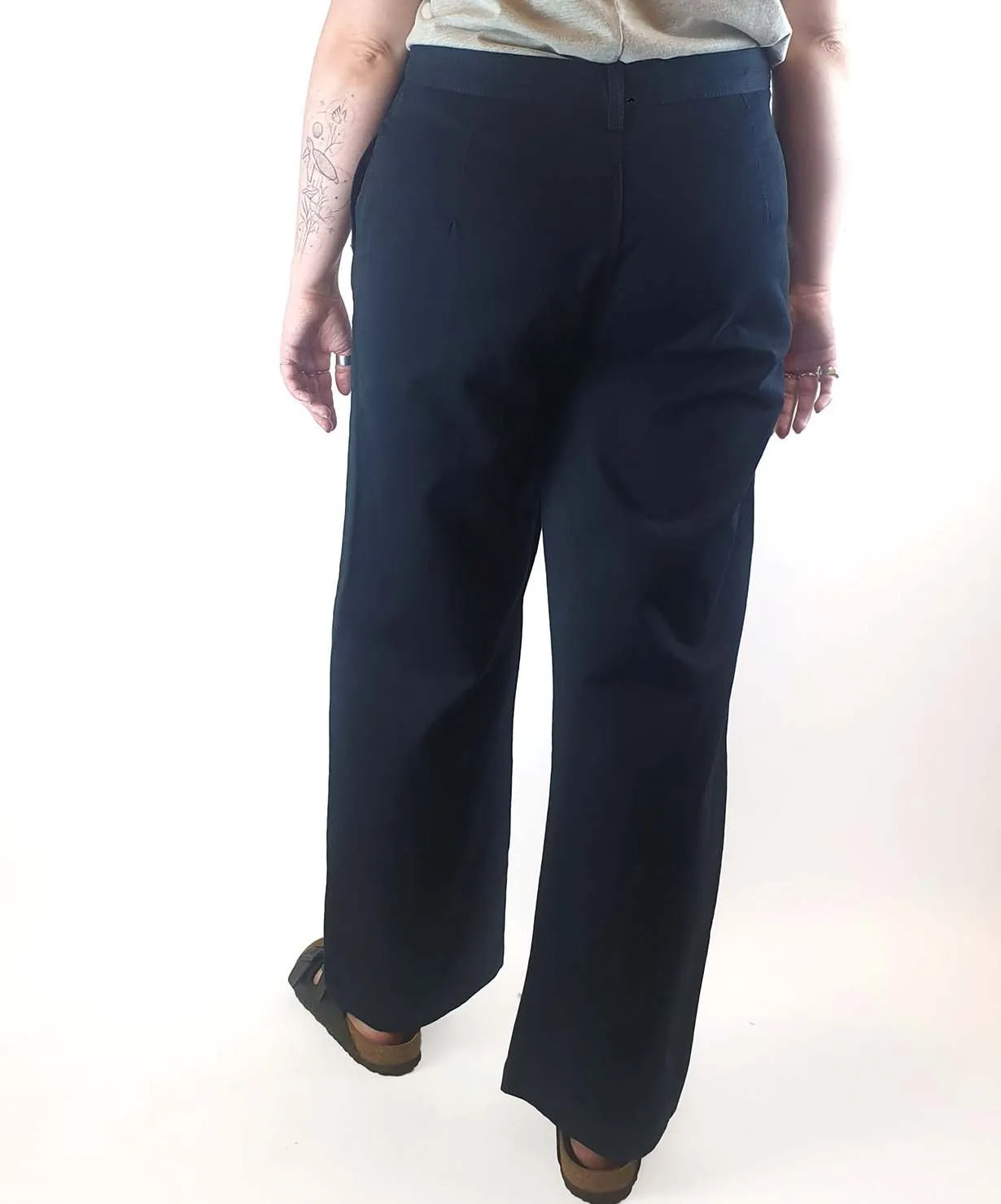 Jac   Jack navy wide leg pants fits size 12-14