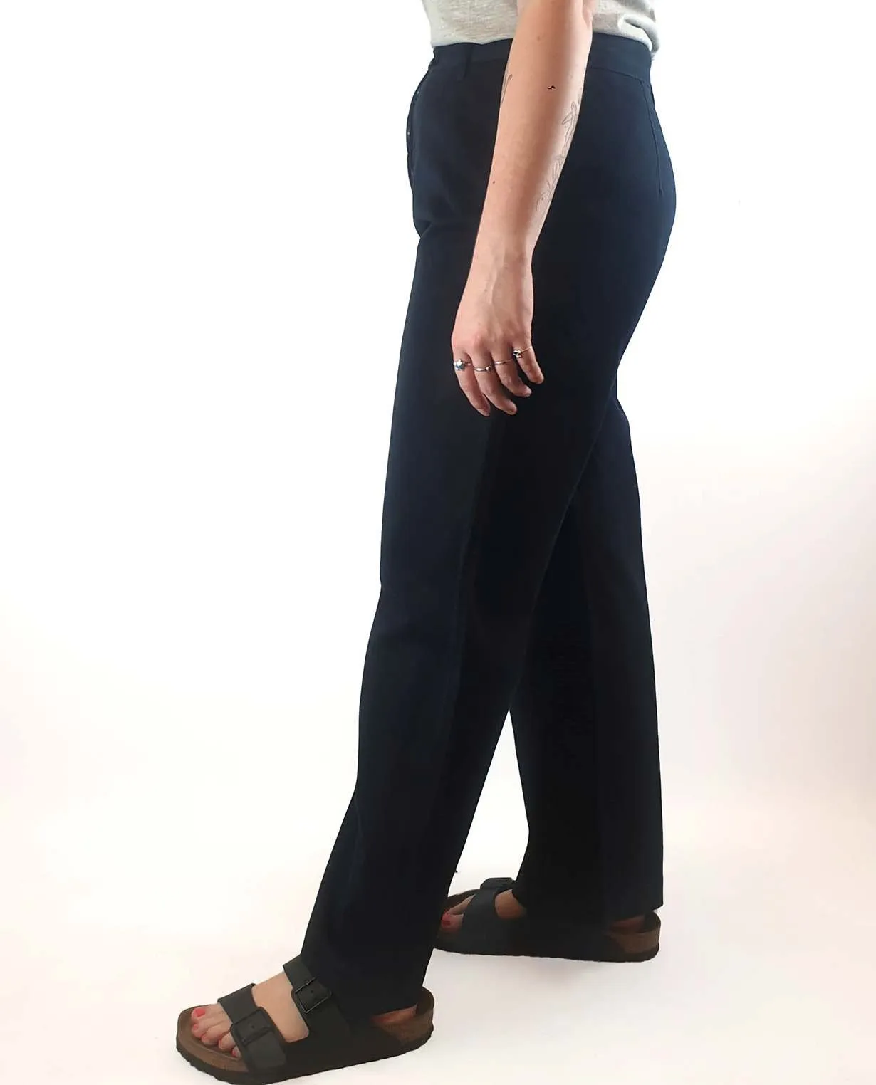 Jac   Jack navy wide leg pants fits size 12-14
