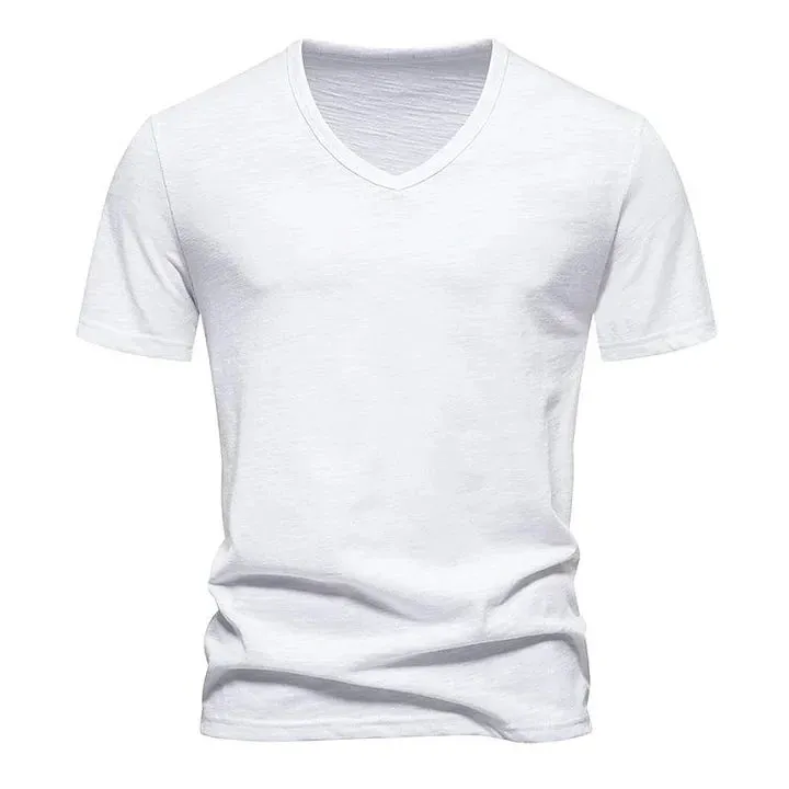 Jake - Casual Bamboo V-Neck T-Shirt for Men