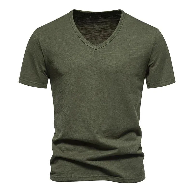 Jake - Casual Bamboo V-Neck T-Shirt for Men