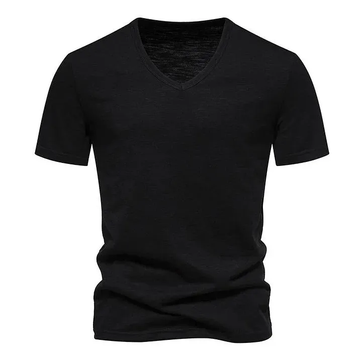 Jake - Casual Bamboo V-Neck T-Shirt for Men