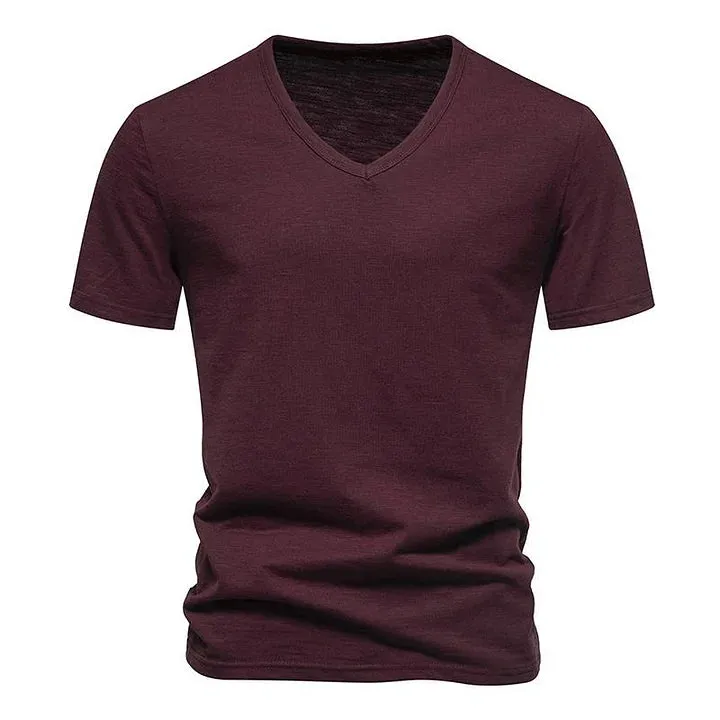 Jake - Casual Bamboo V-Neck T-Shirt for Men