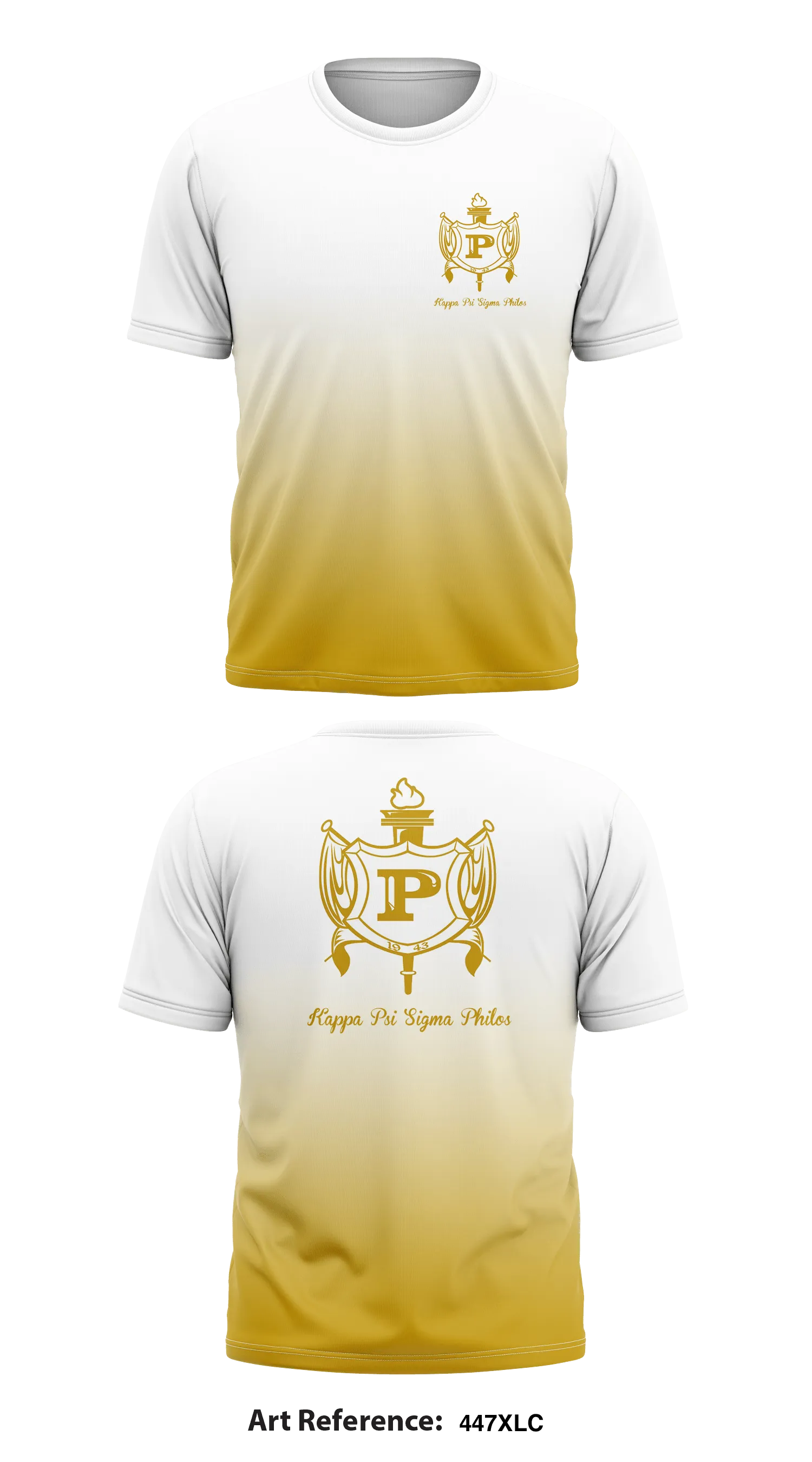 Kappa Psi Sigma Philos Store 1 Core Men's SS Performance Tee - 447xLc