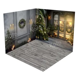 Kate Christmas Retro Gray Wall Room Set