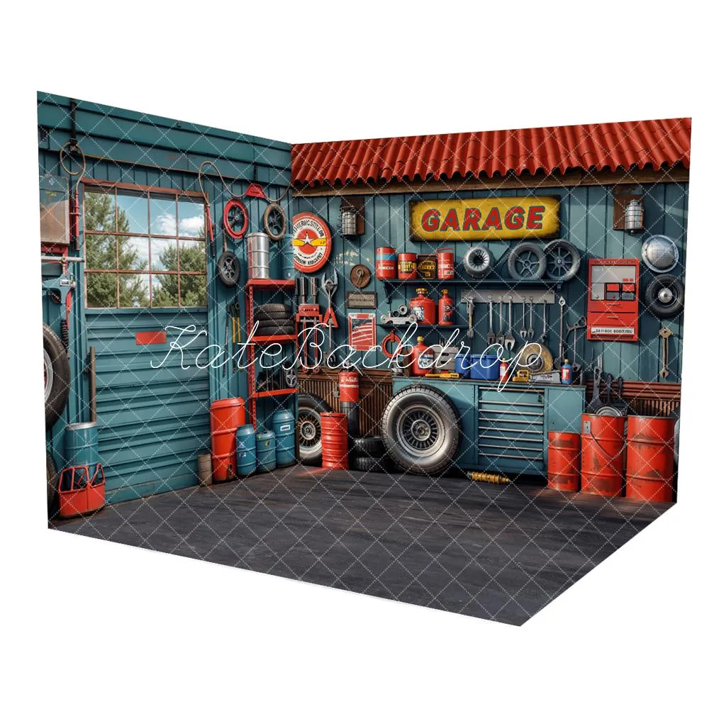 Kate Ink Blue Garage Tools Holder Room Set