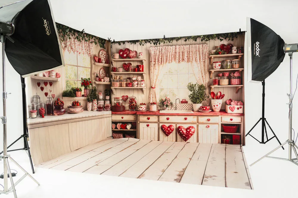Kate Valentine's Day Kitchen Red Heart Room Set
