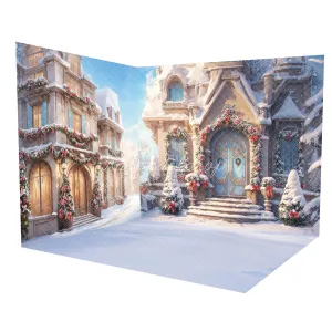 Kate Winter Snow Christmas Modern Street Room Set