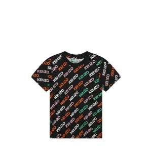 Kenzo Kids Multi-Logo Print T-Shirt