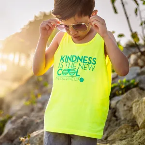 KIDS KINDNESS IS THE NEW COOL TANK (NEON)