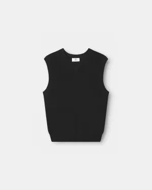 Knitted Vest Black
