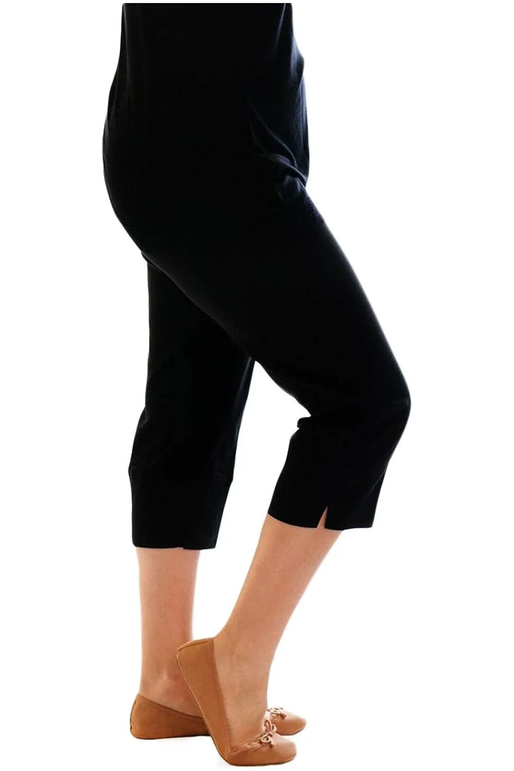 Ladies 3/4 Elasticated Trouser Shorts