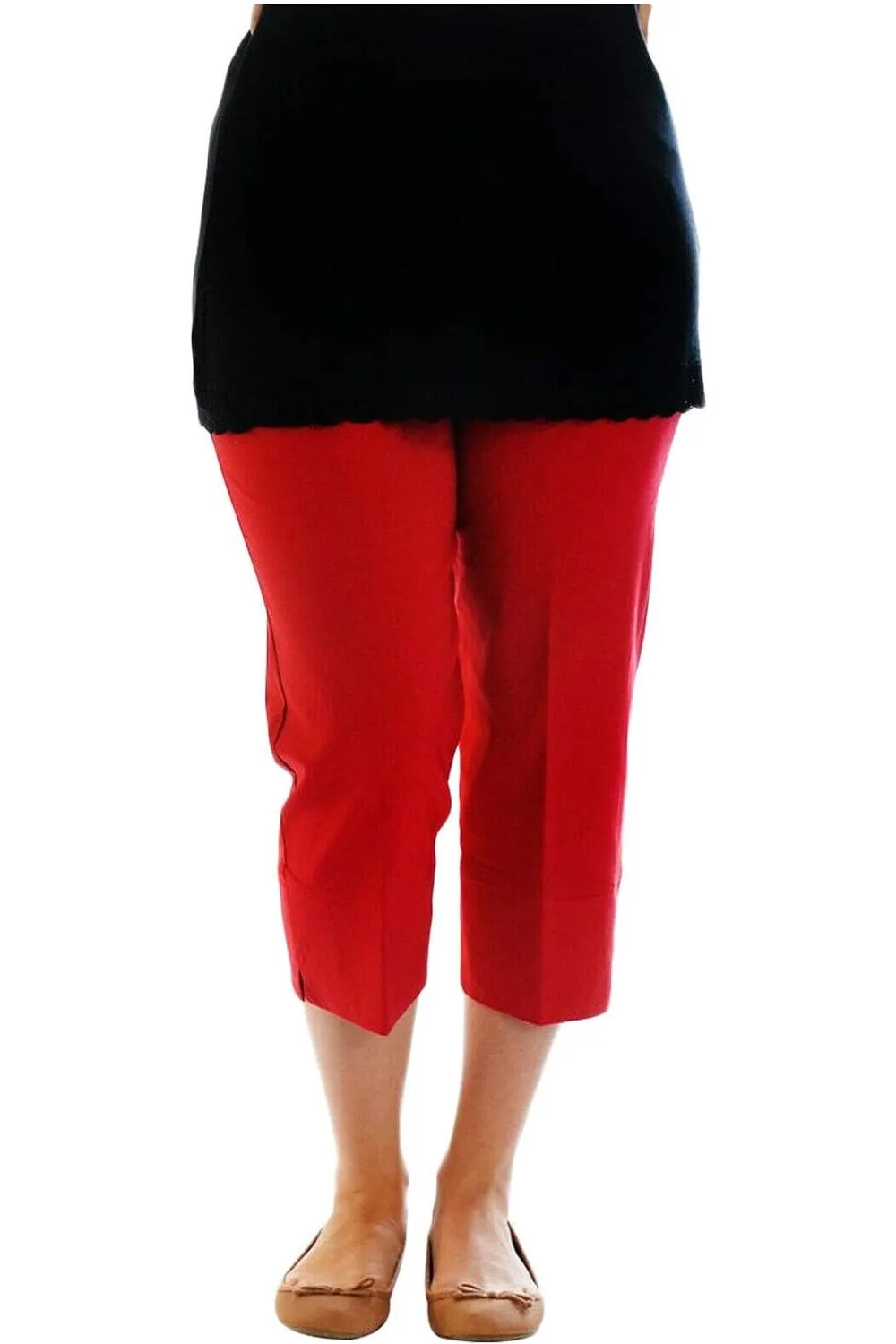 Ladies 3/4 Elasticated Trouser Shorts