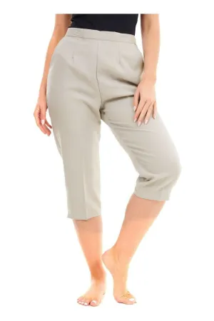 Ladies 3/4 Elasticated Trouser Shorts