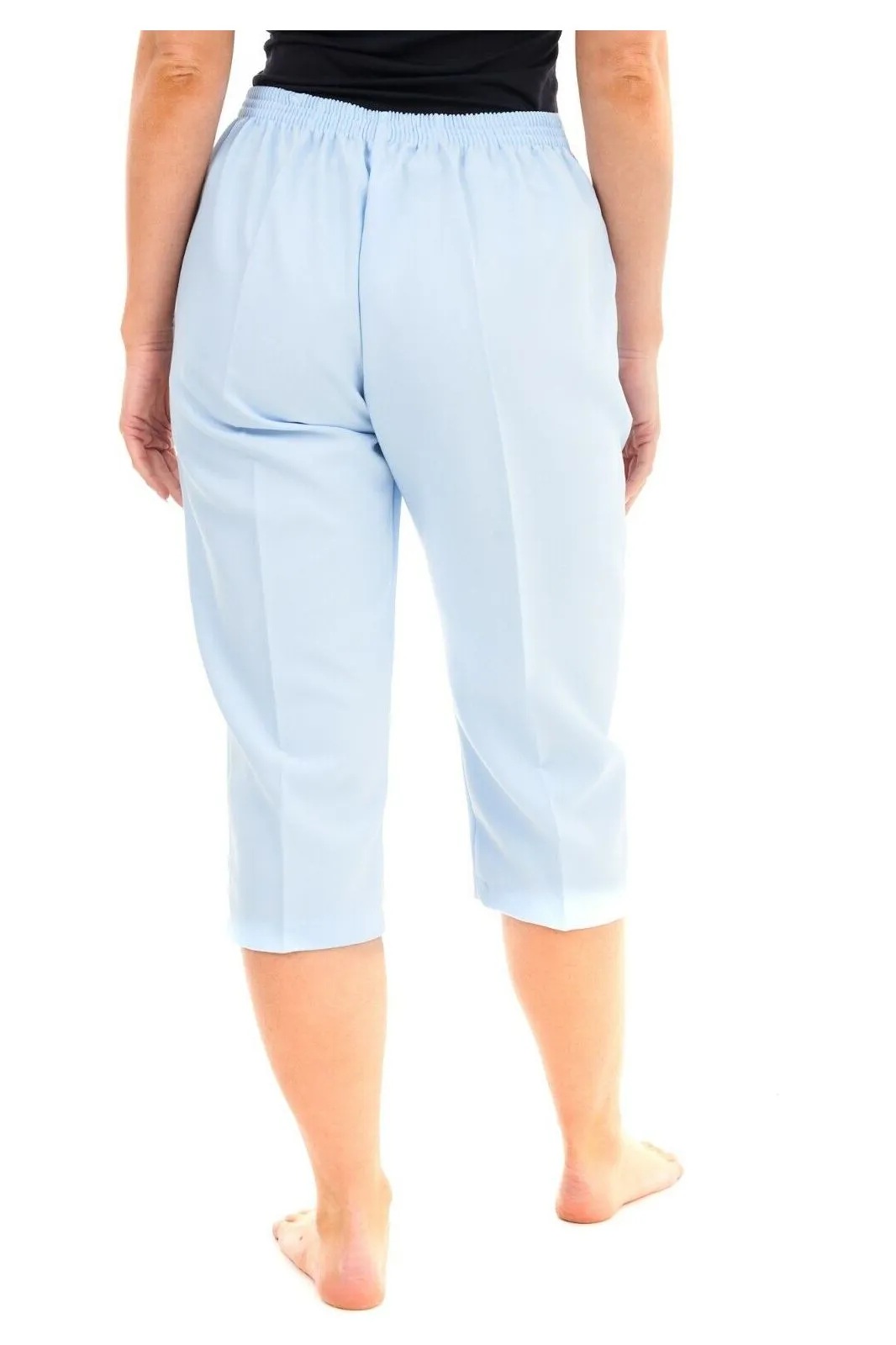Ladies 3/4 Elasticated Trouser Shorts